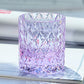 JP-129  Edo Kiriko Handcrafted Celestial Stars Whisky Glass Purple K9 Crystal Glass Tumbler With Gift Box