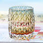 JP-064 310ml Handcrafts Japanese Style Roundish Grey Whiskey Glass Tumblers Edo Kiriko's Fine Lines And Rhombus-shaped With Gift Box