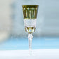 JP-002 250 ml Hand Cuts and Chartreuse Cased Crystal Glass Champagne Coupe Engraved Lotus Design