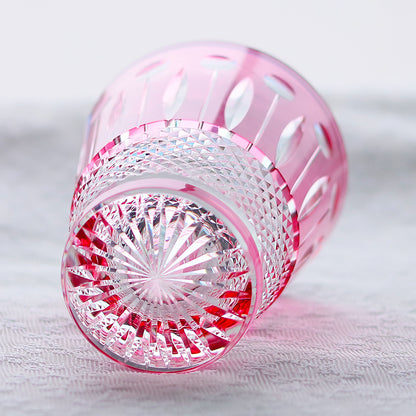 Hand Cut To Clear Multi-Color Crystal Glass Barware Timeless Collection Old Fashioned Glass Cocktail Glass Champagne Glass Water Goblet