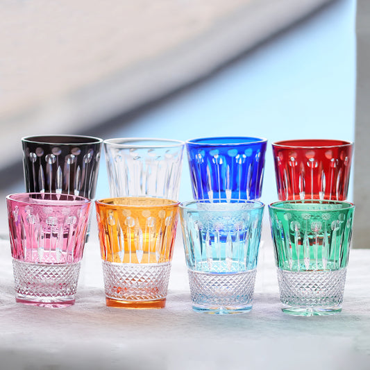 Primary image of Bohemian Style Hand-cut Crystal Glass Tumbler - hand-cut crystal glassware