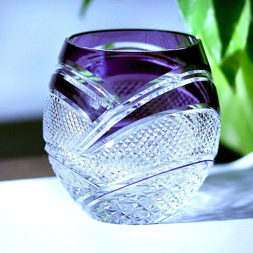 Primary image of Full Moon Scimitar Purple Crystal Glass - hand-cut crystal glassware