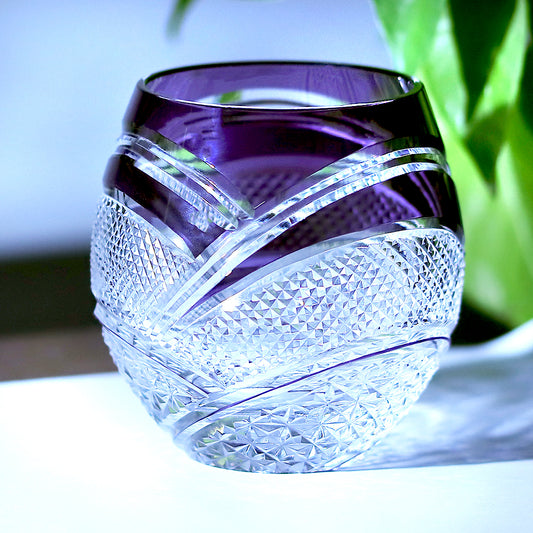 Full Moon Scimitar Purple Crystal Glass 11oz