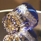 JP-106 32 cl Japanese Style Edo Kiriko Handcrafted Blue Prism Cocktail Whisky Glass With Gift Box