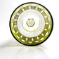 JP-097 150ml 5oz Hand Blown Chartreuse Color Cased Glass Stem Wine Glass Goblet Hand Cutting Lotus Deisgn