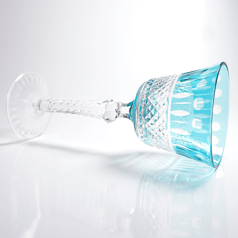 Hand Cut To Clear Multi-Color Crystal Glass Barware Timeless Collection Old Fashioned Glass Cocktail Glass Champagne Glass Water Goblet