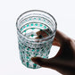 JP-137  280 ml Hand Cut To Clear Green Crystal Glass Highball Tumblers For Cocktail Whiskey Iced Coffee Cold Drinking