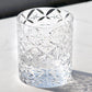 JP-090 Japanese Style K9 Clear Crystal Glass Whiskey Tumbler Edo Kiriko‘s Circle Mesh Pattern With Gift Box