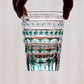 JP-137  280 ml Hand Cut To Clear Green Crystal Glass Highball Tumblers For Cocktail Whiskey Iced Coffee Cold Drinking