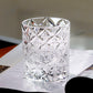 JP-090 Japanese Style K9 Clear Crystal Glass Whiskey Tumbler Edo Kiriko‘s Circle Mesh Pattern With Gift Box