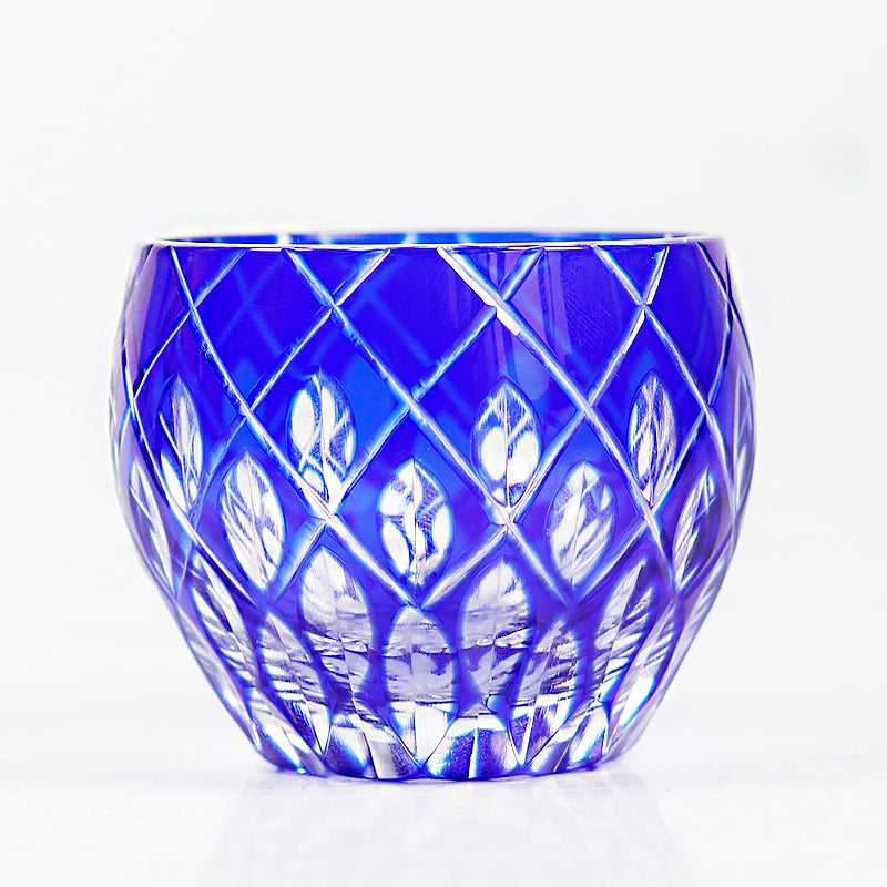 Handcrafts Edo Kiriko Multi-Colored Sake Glass Shot Glass