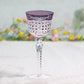 JP-100  Luxury Hand Cut To Clear and Purple Tinted Glass Wine Goblet Hock Glasses For Party Barware Home Tableware