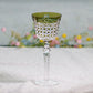 JP-100 Handmade Chartreuse Hock Wine Glasses Czech Hand Carved Glass Wine Goblet For Bar ,Hotel,Wedding,Party