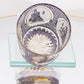 JP-143 320ml Hand Made Purple Amber Old Fashioned Glass Tumbler Etched Carved Four Great Beauties Of Ancient China Pattern
