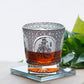 JP-143 320ml Hand Made Black Amber Old Fashioned Glass Tumbler Etched Carved Four Great Beauties Of Ancient China Pattern