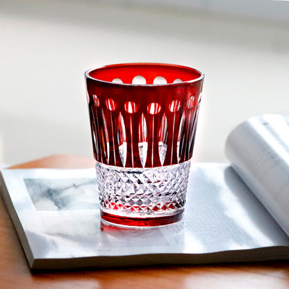 Bohemian Style Hand-cut Crystal Glass Tumbler 10oz