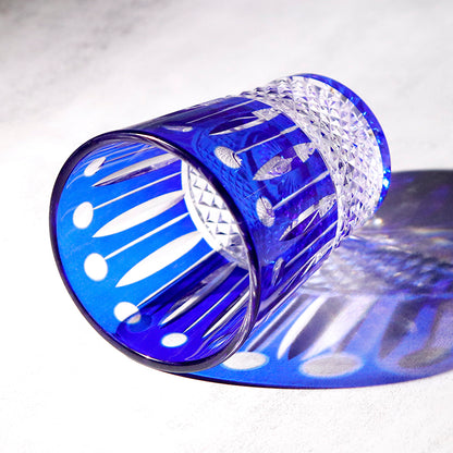 Bohemian Style Hand-cut Crystal Glass Tumbler 10oz