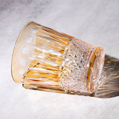 Bohemian Style Hand-cut Crystal Glass Tumbler 10oz