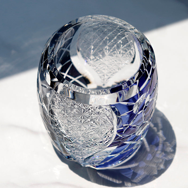 Neptune Crystal Whiskey Glass – Hand-Blown Dual Color
