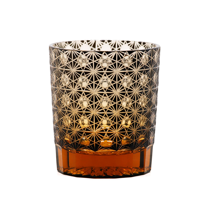 Classic Edo Kiriko Glass Tumbler Black 9oz