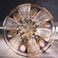 JP-110 32 cl Handcrafts Purple Amber Multilayer Colored Crystal Glass Whisky Tumbler Edo Kiriko's Deep Hand Cutting Strips And Chrysanthemum Mesh Edo Kiriko Old Fashioned Glass Tumbler