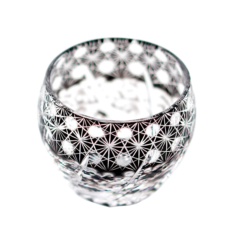 Twirl Wave Edo Kiriko Mini Globe Crystal Tumbler