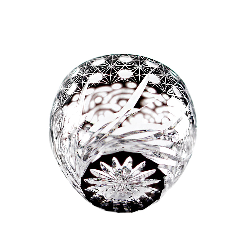 Twirl Wave Edo Kiriko Mini Globe Crystal Tumbler