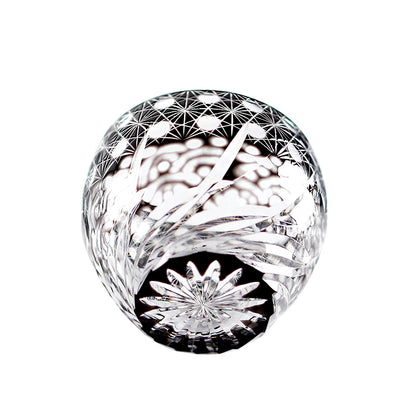 Twirl Wave Edo Kiriko Mini Globe Crystal Tumbler