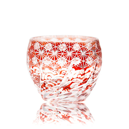 Twirl Wave Edo Kiriko Mini Globe Crystal Tumbler