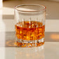 JP-044 36 cl Large Handcrafts Clear Old Fashioned Whiskey Glasses Cylindrical With Edo Kiriko‘s Carved Crosshatching Of Lines Design