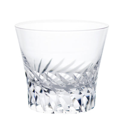 Clear Hand‑Cut Lead‑Free Glass Tumbler Edo‑Kiriko Conical Old Fashioned Whiskey Glass