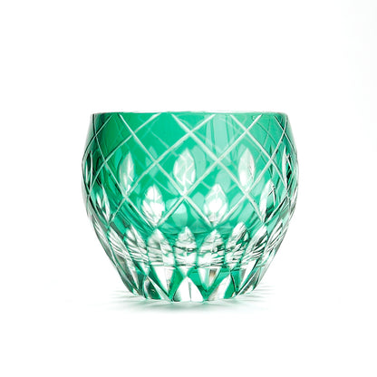 Handcrafts Edo Kiriko Multi-Colored Sake Glass Shot Glass