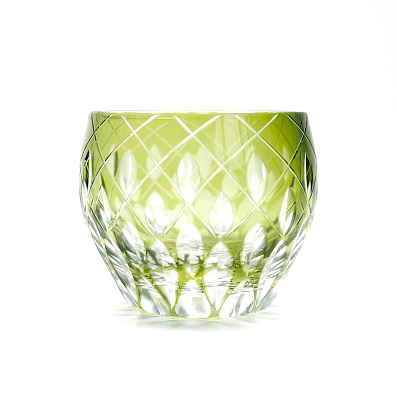 Handcrafts Edo Kiriko Multi-Colored Sake Glass Shot Glass