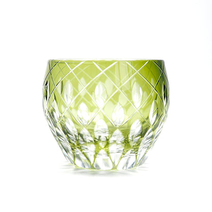 Handcrafts Edo Kiriko Multi-Colored Sake Glass Shot Glass