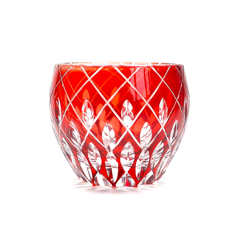 Handcrafts Edo Kiriko Multi-Colored Sake Glass Shot Glass