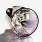 JP-114 32 cl Japanese Style Handcrafts Purple Colored Whisky Glass Tumbler Edo Kiriko's Chrysanthemum Mesh Design