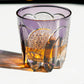 JP-114 32 cl Japanese Style Handcrafts Purple Colored Whisky Glass Tumbler Edo Kiriko's Chrysanthemum Mesh Design
