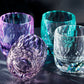 JP-089  200ml Handcrafts Heavy Base Curved K9 Crystal Glass Cocktail Rocks Whiskey Tumbler In Gift Box