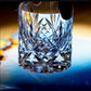 JP-128 Handmade Classic K9 Crystal Glass Sazerac Whiskey Glasses Edo Kiriko Heavy and Thick Bottom Rock Glass K9 Crystal Glass Cocktail Tumblers