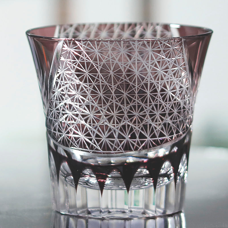 With packaging of Japanese Style Edo Kiriko Whiskey Glass - JINZHI GLASS crystal glassware