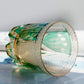 JP-108 Japanese Style Edo Kiriko Handcrafted Green Peacock Whisky Glass With Gitt Box