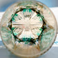 JP-108 Japanese Style Edo Kiriko Handcrafted Green Peacock Whisky Glass With Gitt Box