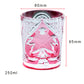 JP-125 250ml Gold Pink Japanese Style Edo Kiriko Whiskey Glasses Hand Cutting Owl and Christmas tree Design