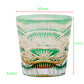 JP-141  32 cl hand cut to clear green japanese whiskey glasses masu edo kiriko colored water glasses tumbler engraved whiskey glass bar wine