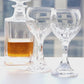 JP-096-4 Hand Cut To Clear Crystal Wine Glass Goblet For Water Beverages Glassware With Hand Carved 9 Petals Design