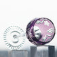 JP-099 240ml Handmade Purple Wine Glass Hock Water Glass Goblet Hand Cutting Grapes Deisgn