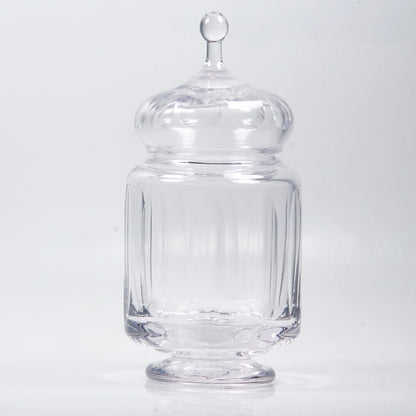Size Large 1800 ml Hand Cut and Mouth Blown Lead Free Crystal Glass Tea Display Jar ,Candy Display Jar, Crystal Glass Storage Jar