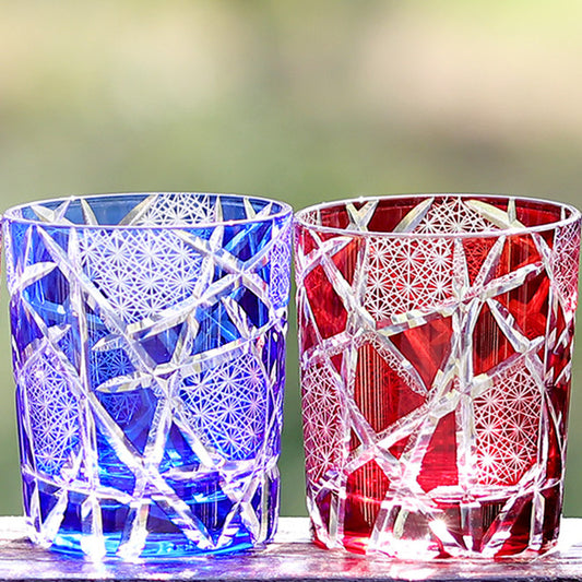 TW-032 35 ML Set Of 6 Pieces Japanese Hand Carved Clear-Colored Glass –  JINZHI GLASS CRAFTS