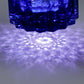 JP-091  200 ml  Heavy and Thick Bottom Blue K9 Crystal Glass Tumblers---Hand engraved asterism Patterns